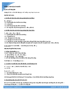 Bài tập tính toán môn kinh tế chính trị (có đáp án)
