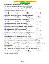 Bộ Đề Kiểm Tra Giữa Học Kỳ 1 Toán 9 Chân Trời Sáng Tạo Có Đáp Án Ma Trận Đặc Tả