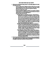 ĐỀ CƯƠNG NHÂN HỌC ĐẠI CƯƠNG: CÁC CHỦ ĐỀ VÀ PHƯƠNG PHÁP NGHIÊN CỨU