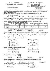 Đề giữa kì 1 Toán 11 năm 2024 – 2025 trường THPT Lương Đắc Bằng – Thanh Hóa