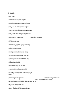 Đề thi thử tâm lý sư phạm 2023 | Đại học Sư Phạm Hà Nội