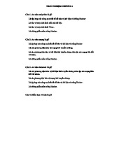 TRẮC NGHIỆM MÔN AN TOÀN MÁY TÍNH CHƯƠNG 1 (ATMT101)