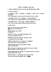 UNIT 9 Grammar - English | Đại học Văn Lang