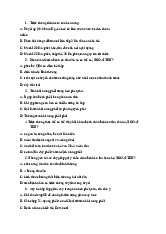 Trắc nghiệm ngoại chấn thương | Đại học Y khoa Phạm Ngọc Thạch