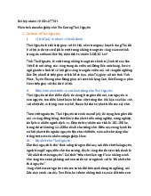 Phân tích doanh nghiệp chè Tân Cương Thái Nguyên - Văn hóa kinh doanh và tinh thần khởi nghiệp (EM1180) | Trường Đại học Bách khoa Hà Nội