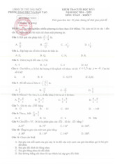 Đề cuối học kỳ 1 Toán 7 năm 2024 – 2025 phòng GD&ĐT Thủ Dầu Một – Bình Dương