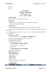 Giáo án môn Tiếng anh lớp 3 - Unit 2: Our names| Bộ sách Global Success | Tiểu học ( Chương trình mới)