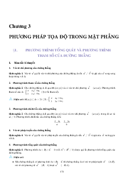 Lý thuyết, các dạng toán và bài tập phương pháp tọa độ trong mặt phẳng