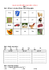 Đề thi Trạng Nguyên Tiếng việt Lớp 1 năm học 2024 - 2025 - Vòng 2