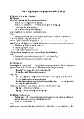 Lý thuyết tập hợp và các phép toán trên tập hợp | Môn toán cao cấp