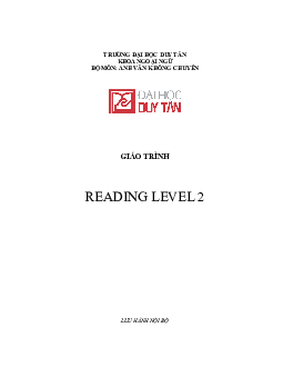 Giáo trình "Reading level 2"