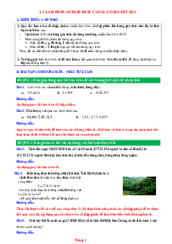 Phương pháp giải Bài 3: Làm tròn số thập phân và ước lượng kết quả Toán 6 Chân trời sáng tạo