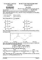 Đề khảo sát tốt nghiệp THPT 2025 môn Toán lần 2 Sở GD&ĐT Hải Phòng