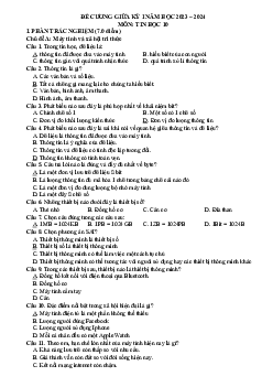 Đề cương ôn tập giữa học kì 1 môn Tin học 10 sách Cánh diều