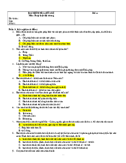 Kiểm tra giữa kì - Pháp luật đại cương  2024| Trường Đại học Giao thông Vận Tải