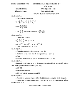 Đề khảo sát HSG Toán 7 năm 2017 – 2018 phòng GD&ĐT thành phố Kon Tum