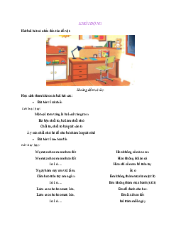 Giải SGK môn Tiếng Việt lớp 2 - Bài 3: Đồ đạc trong nhà | Chân trời sáng tạo