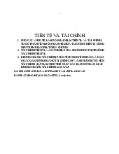 Chủ đề thảo luận Lý thuyết tài chính tiền tệ | Trường Đại học Kinh Tế - Luật