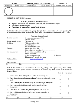 Đề thi chọn học sinh giỏi lớp 9 THCS môn Tiếng Anh TP Đà Lạt, Lâm Đồng năm học 2017-2018