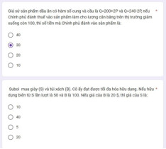 Đề kiểm tra giữa kỳ kinh tế vi mô | Trường Đại học Kinh Tế - Luật