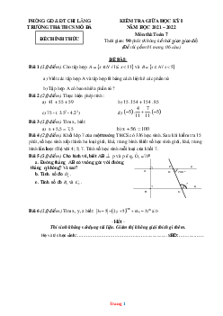 Kế hoạch giảng dạy môn toán lớp 7 cả năm học