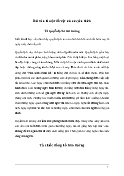Tả một đồ vật mà em yêu thích (35 mẫu) | Tập làm văn lớp 5