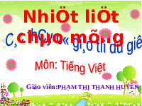Giáo án điện tử Tiếng việt 1 bài 99 Cánh diều: Ôn tập