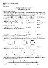 Ôn tập cuối kì 1 Toán 6 năm 2025 – 2026 trường THCS Trần Văn Ơn – TP HCM