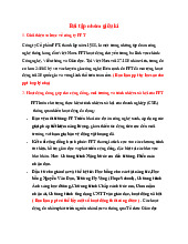 CSR - Bài Tập Nhóm Giữa Kỳ 1: Công Ty FPT và Trách Nhiệm Xã Hội | Đại học Văn Lang