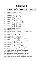 Chương 1 Lưu đồ thuật toán - Công nghệ thông tin | Đại học Mở Hà Nội