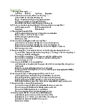 Ôn tập cuối kì Sinh đại cương  - Sinh đại cương | Trường Đại học Khoa học Tự nhiên, Đại học Quốc gia Thành phố Hồ Chí Minh