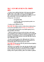 Soạn bài: Nội dung cơ bản của triết học môn Triết học Mác - Lênin | Đại học Bách Khoa - Đại học Đà Nẵng