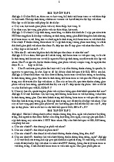 Bài tập ôn tập môn Sinh học | Bài tập Sinh học  | Trường Đại học khoa học Tự nhiên