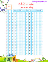 Luyện nét và chữ môn Tiếng Việt lớp 1