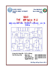 Báo cáo Thí nghiệm Mạch Khuếch đại EC/BC | Điện tử - Viễn thông