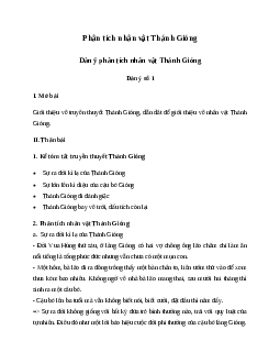 Văn mẫu lớp 6: Phân tích nhân vật Thánh Gióng | Kết nối tri thức