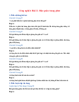 Công nghệ 6 Bài 11: Bảo quản trang phục - Cánh Diều