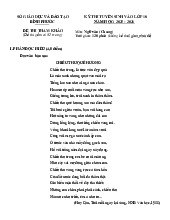 Đề minh họa tuyển sinh 10 Ngữ văn Sở GD Bình Phước 2025-2026 có đáp án