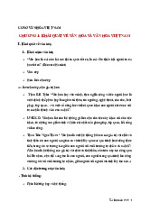 Tổng hợp lý thuyết môn Cơ sở văn hóa Việt Nam | Trường Đại học Văn hóa Hà Nội