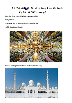 Giải Toán 6 Bài 7: Đối xứng trong thực tiễn | Cánh diều