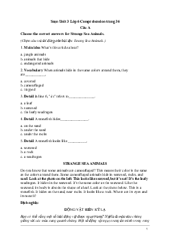 Tiếng Anh 6 Unit 3: Comprehension | Explorer English