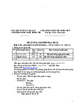 Đề cương chi tiết học phần thiết kế giao diện người sử dụng | môn thiết kế đồ hoạ | trường Đại học Huế
