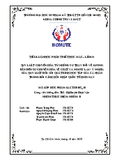 Tiểu luận Triết học về lượng và chất