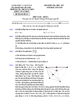 Đề tham khảo cuối kỳ 1 Toán 8 năm 2022 – 2023 trường Quốc tế Á Châu – TP HCM