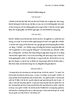 TOP 99 mẫu kết bài về bài thơ Việt Bắc | Văn mẫu lớp 12