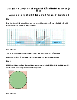 Giải Toán 3 Bài 22: Luyện tập chung | Kết nối tri thức