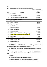 Bài Tập Quản Lý Tài Chính Công - Năm N+1 | Quản lý tài chính công | Trường Đại Học Lâm Nghiệp