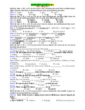 Đề ôn thi vào 10 Tiếng anh cấu trúc mới 2025-2026 có đáp án-Đề 8