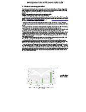 ĐÔ THỊ HÓA Ở CÁC NƯỚC ĐANG PHÁT TRIỂN: TÌNH HÌNH VÀ THÁCH THỨC
