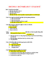 Trắc nghiệm môn triết học chương 3- Chủ nghĩa duy vật lịch sử có đáp án | Đại học Nội Vụ Hà Nội